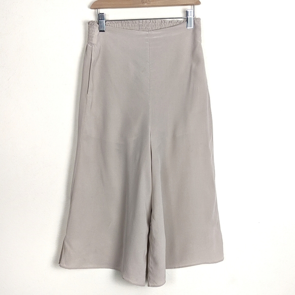 Aritzia Pants - Aritzia Wilfred Cropped Wide Leg Silk Culottes